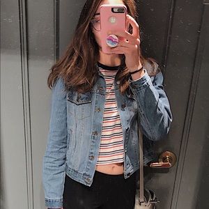 Destressed Jean jacket